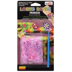 Loom Bandz Princess  300 Elastikker + Hklenl &amp; S-Clips
