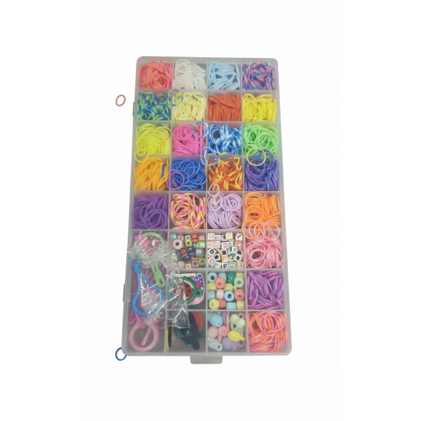 Loomband Set � 1200 dele (armb�nd &amp; kreativ leg)