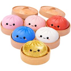 Lucky Bao Mystery Squishy Dumpling Large � Stor Mystery Bao med Hemmelig Figur 🥟✨