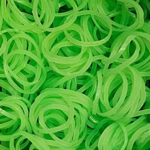Lyse Grn Loom Bands I Pose Med 600 Stk.