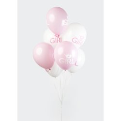 8 stk Balloner Baby Girl 30 cm