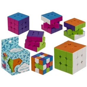 Magic Cube 5,6 cm � Farverig Hjernetr�ner & Fidget Puslespil