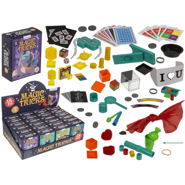 Magic Tricks � Trylles�t med 3 Tricks � 8 Assorterede S�t