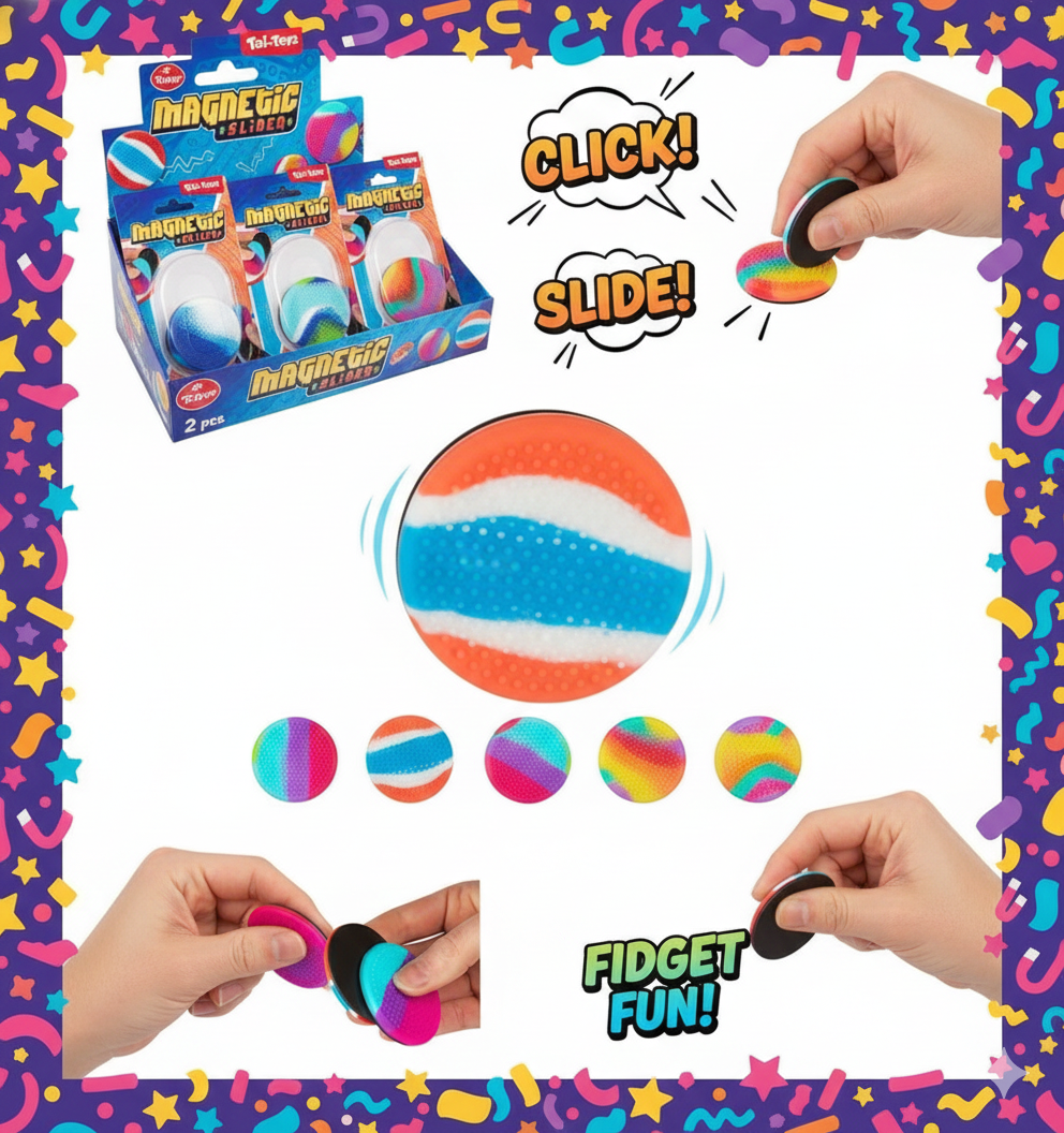 Magnetic Fidget Slider – 2 stk – prisgaranti
