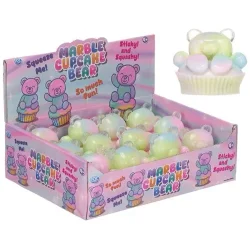 Marble Cupcake Bear Fidget Toy � 5,5 cm (Sticky &amp; Squishy)