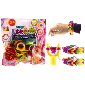 Mega Loombands � 28 stk. med v�rkt�j og S-clips