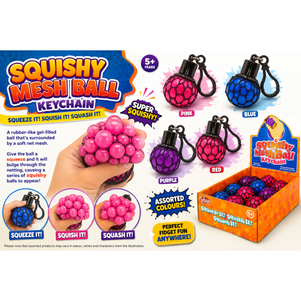 Meshball N�glering Squishy � 1 stk