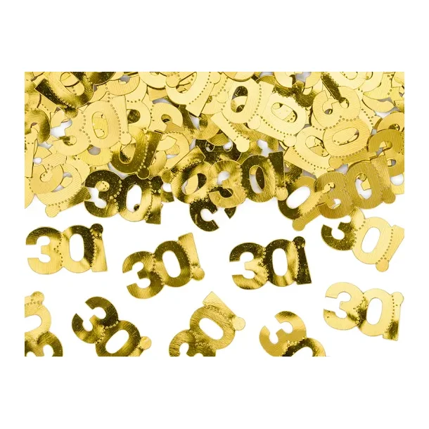 Metallic Confetti � 30 �r, guld (15 g)