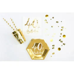 Metallic Confetti � 40 �r, guld (15 g)