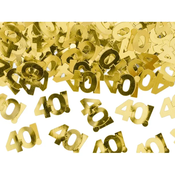 Metallic Confetti � 40 �r, guld (15 g)