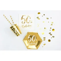 Metallic Confetti  50 r, guld (15 g)