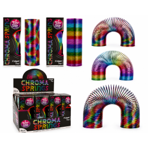 Metallic Rainbow Fidget Slinky Spring