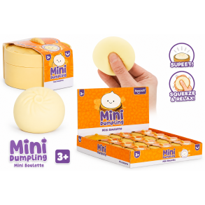 Dumpling Squishy 6 cm med Bambusdamper