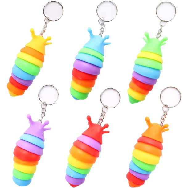 Mini Fidget Slug N�glering � 9 Led � Assorteret