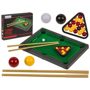 Mini Poolbord Bordspil � Tabletop Pool med k�er og kugler