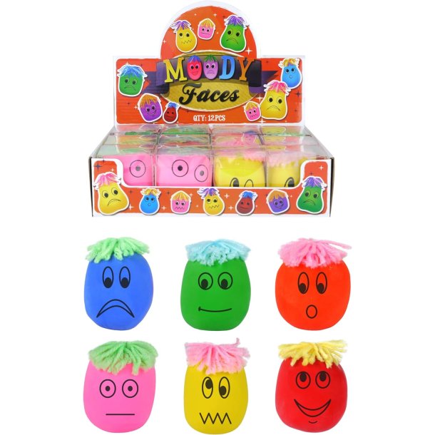Moody Squeeze Face  Sjove klemmefigurer med udtryk