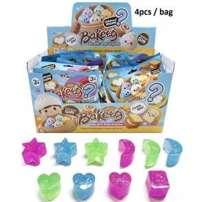 Mystery Squishy mini Glitter Figurer � 4 stk. i Pose