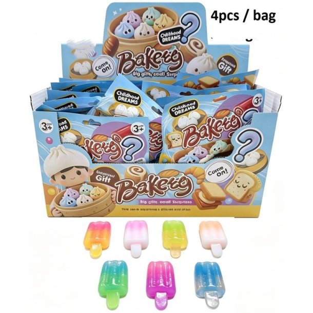 Mystery Squishy mini Ispinde � 4 stk. i Pose