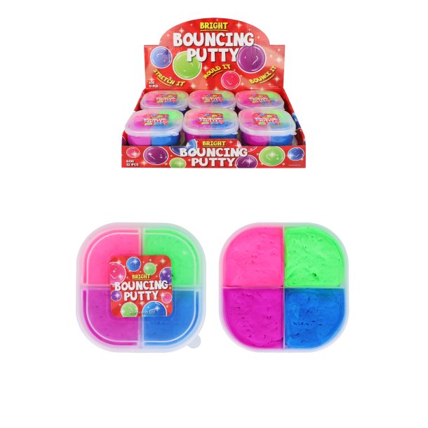 Bright Bouncing Putty – 4 Farver, Uendelig Sjov!