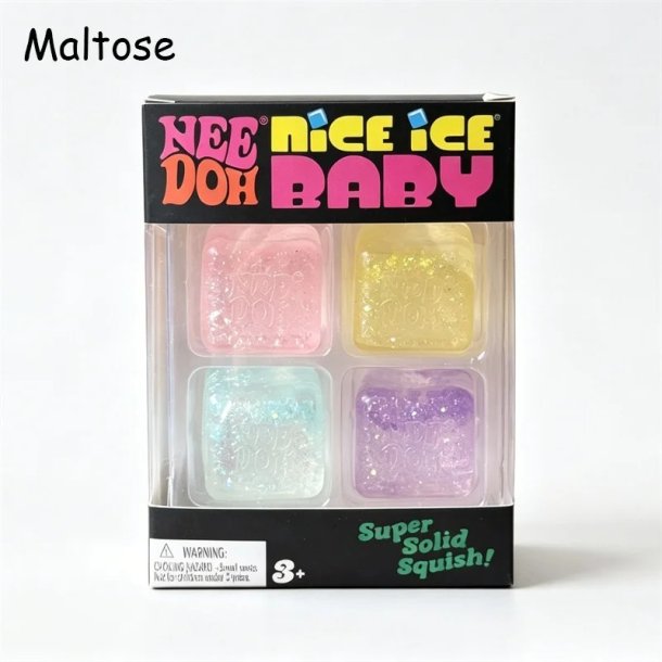 NeeDoh Nice Ice Baby 4 Pack � 4 Mini Sugar Cubes