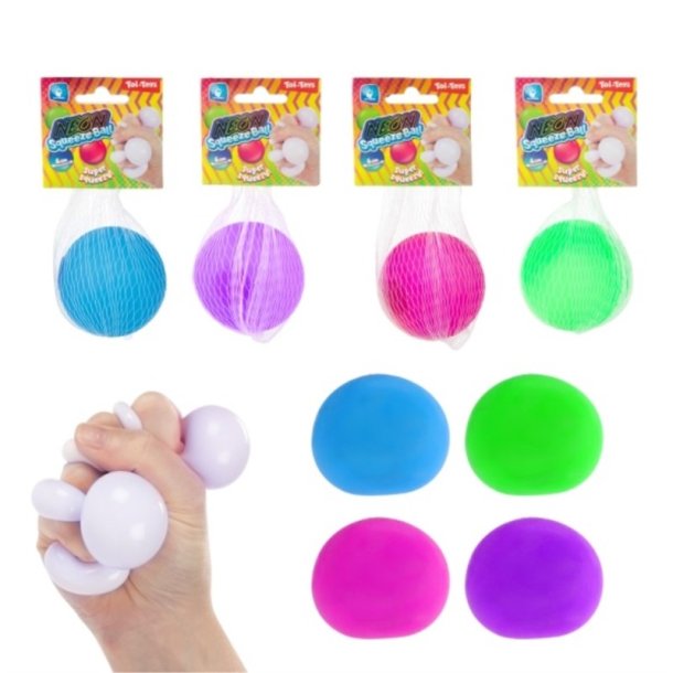 Neon Anti-Stress Bold 6 cm Assorted � Bl�d Stressbold Fidget Toy