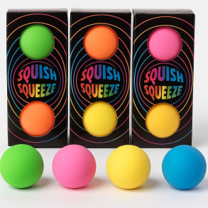 Neon Diddy Squish Balls - 3pak