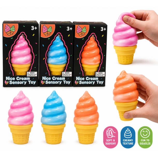 Nice Cream Sensory Toy � Bl�d Squishy Isvaffel