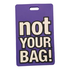 Bagagemrke - Not Your Bag! Lilla