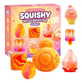 Orange Fun Box � 6-pak Slow Rising Squishy S�t