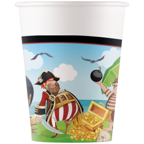 Papir Kopper Pirat 200 ml, 8 stk, FSC