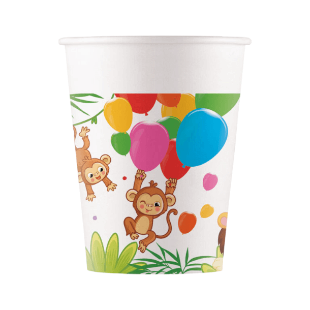 Papir Kopper Jungle Fest- 8 Stk