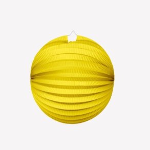 Papirlanterne � Rund Gul 25 cm