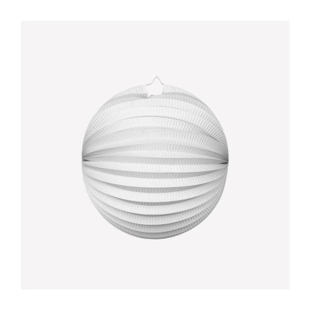 Papirlanterne � Rund Hvid 25 cm