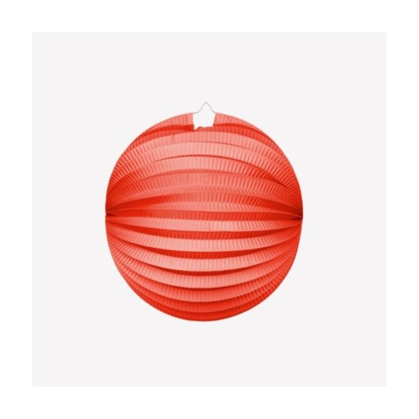 Papirlanterne � Rund R�d 25 cm