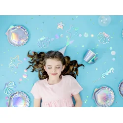 Partyhatte � Mermaid Iriserende (18 cm � 6 stk)