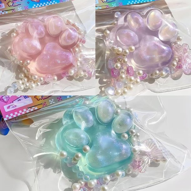 Paw Squishies – sommerfugl charms og perler Squishies i Assorterede Farver