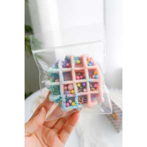 Paw Vaffel Donut Squishies – Anti-stress Glitter