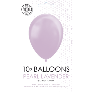 Pearl Lavender Balloner 30 cm � Premium Latex til Helium & Luft (10 stk)