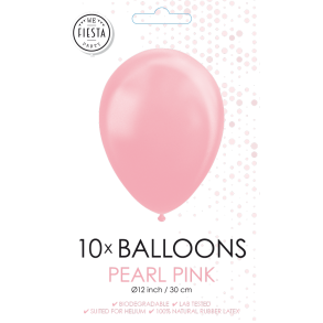 Pearl Pink Balloner 30 cm � Premium Latex til Helium & Luft (10 stk)