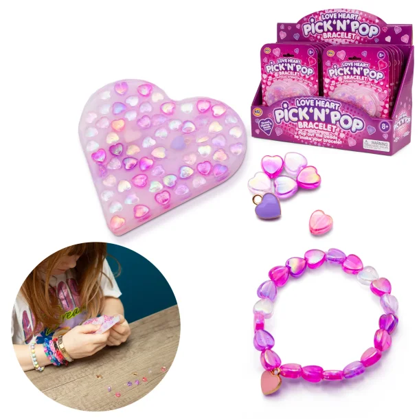 Picky Pick ‘n’ Pop Bracelets – Love Heart Edition
