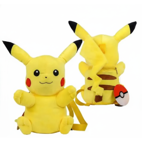 Pikachu plys rygs�k � gul, 36 cm
