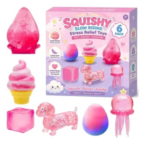 Pink Squishy Box � 6-pak Squishy S�t