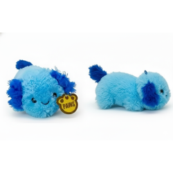 Plush Lying Axolotl 22 cm � Bl� med m�rkebl� �rer
