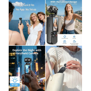 Pocket Vlogging Kamera � 2.5K UHD med 180� Rot�rbar Linse- 