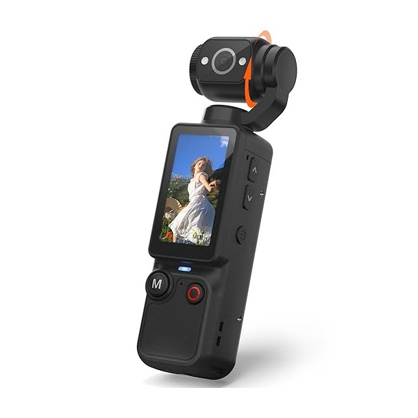 Pocket Vlogging Kamera � 2.5K UHD med 180� Rot�rbar Linse