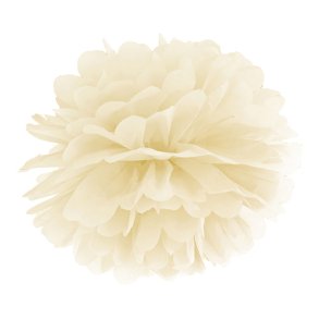Pompom Elfenben 25cm (Se video)