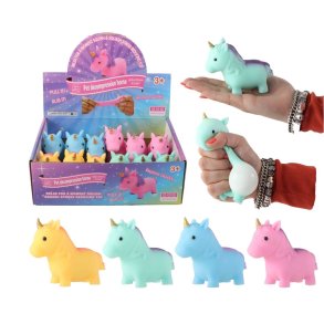 Squeeze Unicorn 10 Cm Assorteret Farver