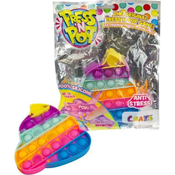 Pop It CRAZE Pressīn Pop Pop-it Game Girly Poo 18,5x24cm