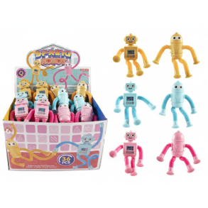 Pop Tube Robot Med Poppelyd  � 14,5 x 15 cm