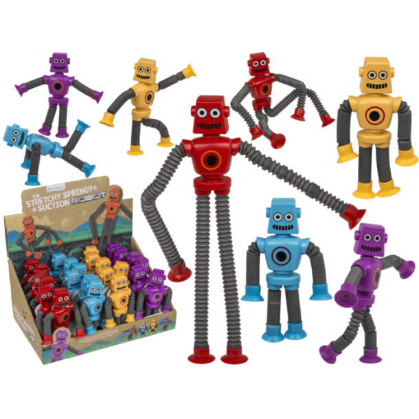 Pop Tube Robot Med Poppelyd  – 14,5 x 15 cm